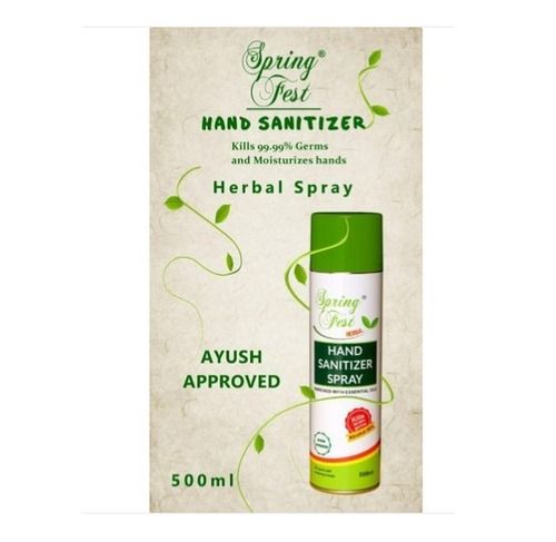 Herbal Instant Hand Sanitizer Spray, Kills 99.99 Percent Germs And Moisturizer Hands 500ml 