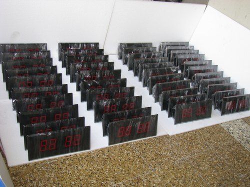 Red Synchronous Digital Clock