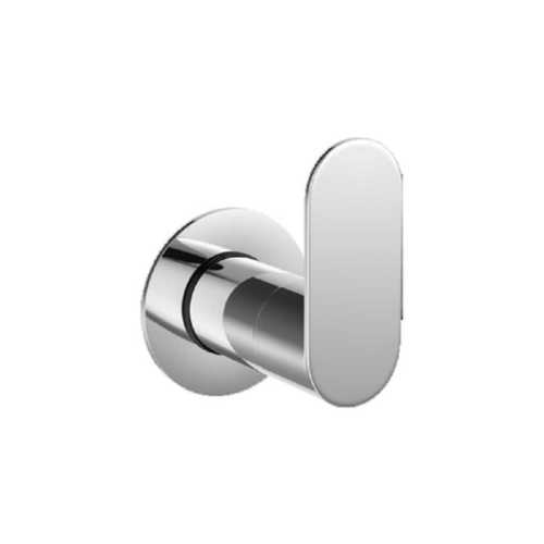 Round Brass Flush Cock For Bathroom Fitting, Corrosion Resistance, Silver Polished