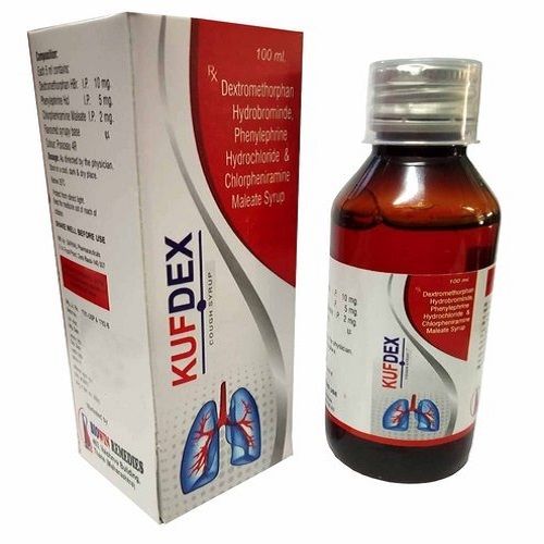 Citrus Extract And Sodium Citrate Kufdex Cough Syrup For Dry Hack (100 Ml)