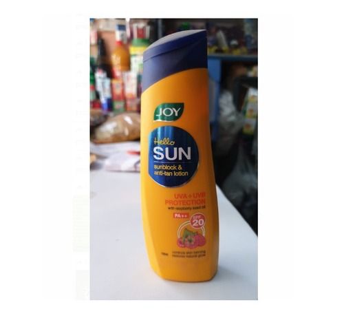 Joy Hello Sun Protection Cream, Uva+Uvb Protection With Raspberry Seed Oil