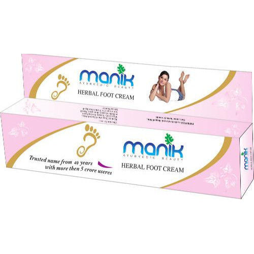 Manik Natural And Organic Ayurvedic Beauty Herbal Foot Cream For Personal Uses, 50g Pack