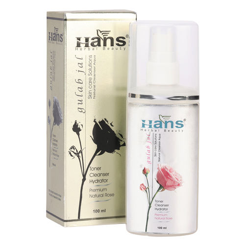 Natural And Organic Hans Ayurvedic Beauty Gulab Jal For Personal Uses, 50ml Pack