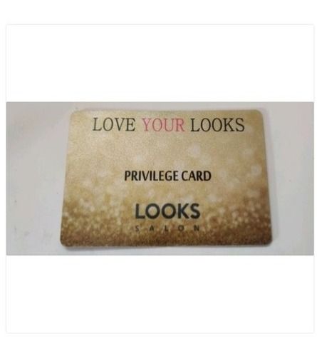 1.6 Mm, 5 Inch, 5 Gram, Plastic Material Printed Glossy PVC Card For Event