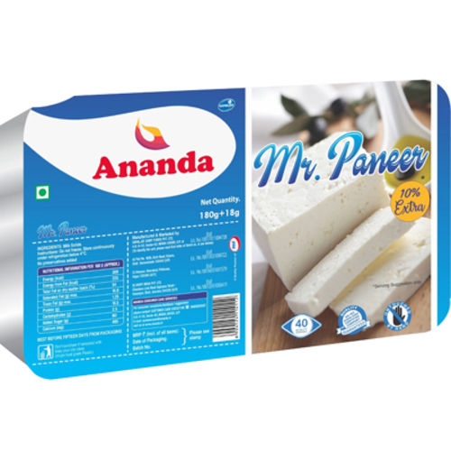 10% Extra White Color Pure Row Anand MR. Paneer, 180 Gram Weight