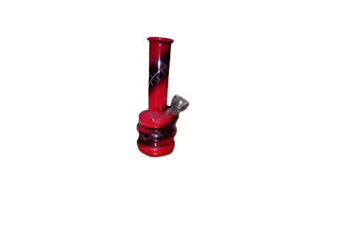 8 Inch, 4.5 Mm Thick, Acrylic Pipe, Red Color