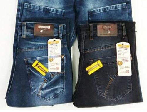 Washable Blue And Black Color Mens Denim Jeans With All Size For Casual Wear