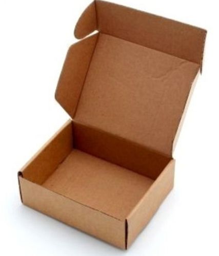 Brown Color Plain Rectangular Shaped Die Cut Carton Corrugated Box For Packaging