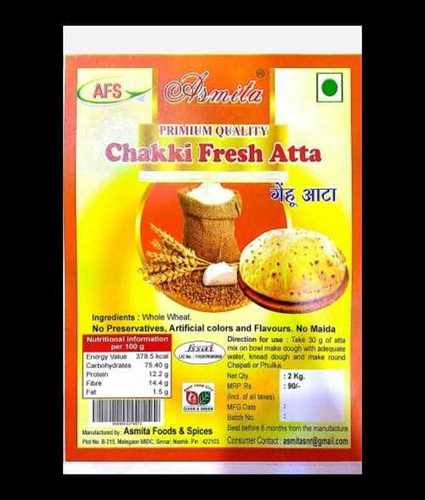 White Chakki Fresh Atta For Cooking Usage, Carbohydrate 75.40G, Protein 12.2G