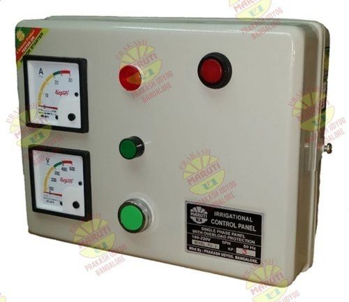 Electric 3HP Single Phase Submersible Motor Control Panel With Amp And Volt Meters