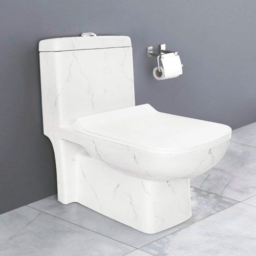 Oval Floor Standing Open Front White Ceramic Western Toilet Seat