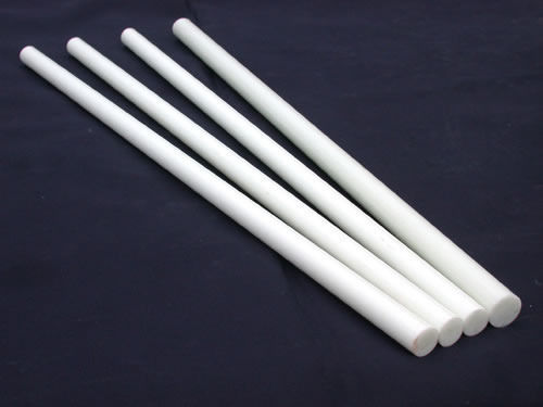 Plain White 1 Mm Thickness Round Fiberglass Rod(Elevated Durability)