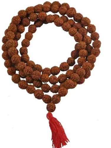  धार्मिक उद्देश्य के लिए भूरे रंग में रुद्राक्ष माला, मल्टीसाइज़ में उपलब्ध