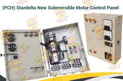 Semi Automatic Three Phase Star Delta New Submersible Motor Control Panel