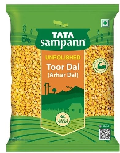 Yellow Tata Unpolished Toor Dal 100% Pure Natural And Unpolished Hygienically Packed