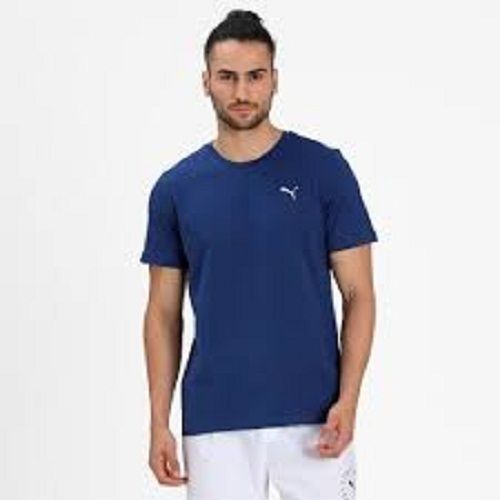 Casual Wear Mens T Shirt Blue Color Eco Friendly 100 Percent Cotton Blend Fabric Age Group: 20-25