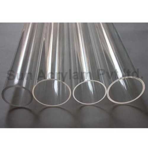 Plastic Rigid Acrylic Pipe For Chemical, 4 Inch Size, Circular Hollow Section