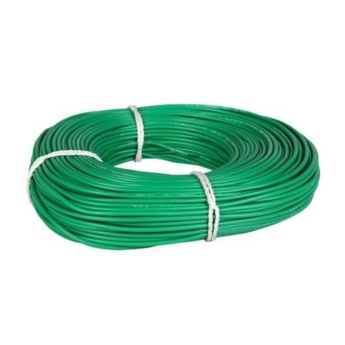 Pvc Coating Single Core Flexible Green Electric Wire And Cable For Domestic And Commercial Frequency (Mhz): 50 Hertz (Hz Hertz (Hz)