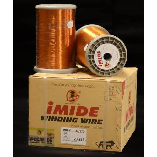 Brown 0.081Mm Bare Copper Wire With Copper Conductor & Modified Polyester Coating