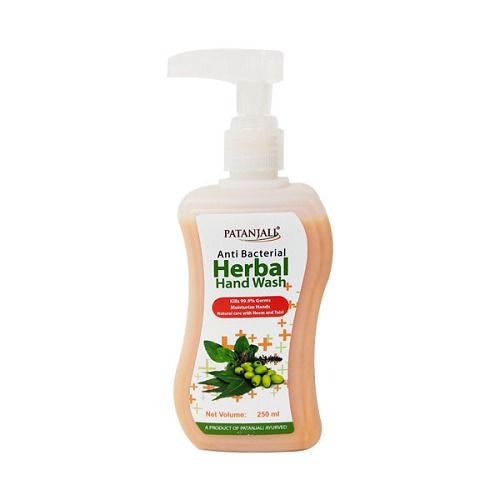 Anti-Bacterial Patanjali Herbal Liquid Hand Wash For Germ Protection, 250 Ml Cavity Quantity: Single Pieces