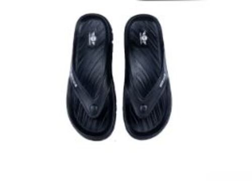 Black Color Comfortable And Washable Casual Wear Slipper For Boys