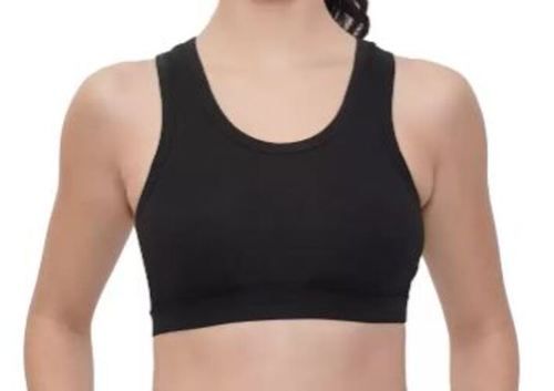 Cotton Grey And Red Color Comfortable Sports Non Padded Bra For Girls at Best  Price in Delhi