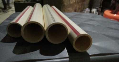 Round Cpvc Pipe For Plumbing, Construction And Industrial Usage, White Color