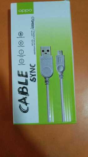 Rubber Data Cables With White Colour Bluetooth Function ,Multimedia Program And Fast Charging 