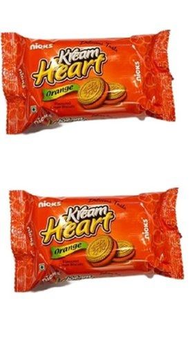 Normal Rich In Aroma Mouthwatering Taste Cream Heart Orange Biscuit Fat Content (%): 4 Grams (G)