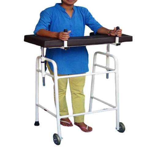 Portable Adult Size Walking Frame With Elbow Arm Support Power Source