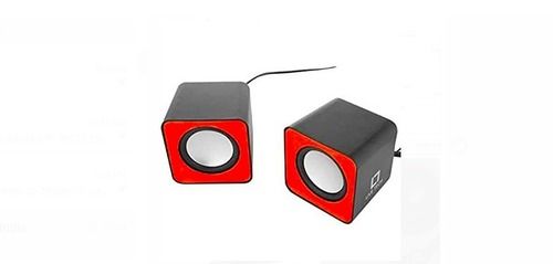 Red And Black Color Portable Live Tech 0.2 Usb Stereo Speaker Frequency (Mhz): 50 Hertz (Hz)