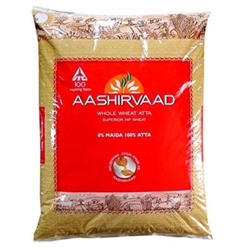 White 0% Maida Made From Natural Whole Grain Aashirvaad Chakki Atta 