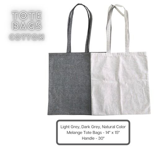 14x15 Inch Multipurpose Cotton Tote Bags With Handle And Gusset
