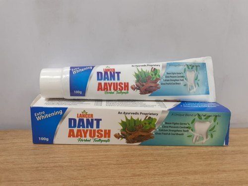 Anti Bacterial And Anti Cavity 100% Natural Dant Ayush Herbal Toothpaste (100 Gram) Easy To Use