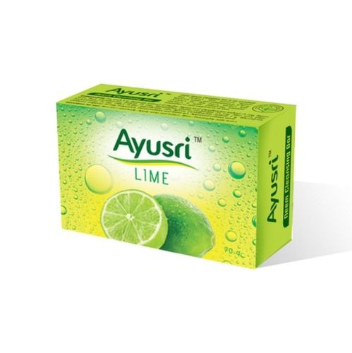 Green Ayusri Lime Bath Soap For Instantly Soft Skin And Lasting Nourishment Cleanser