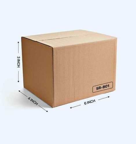 Brown Double Wall - 5 Ply Corrugated Board Boxes For Packaging, Plain Pattern