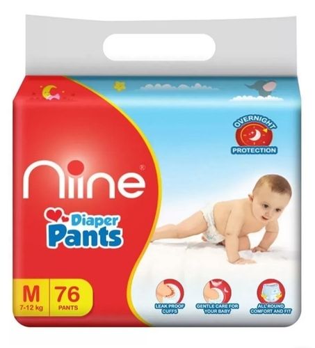 Raw Material Eco Friendly Medium Size Baby Diaper