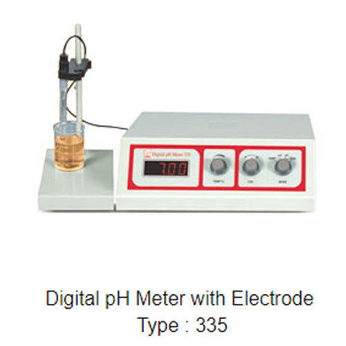 Grey Color Table Top Digital Ph Meter with 0.01 Ph Resolution & 1.25 Kilogram Weight