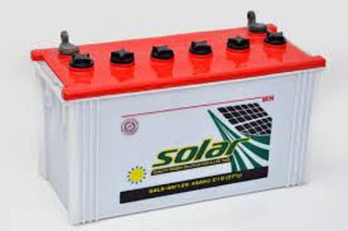 Heat Resistance Red And White Solar Inverter Battery For Home And Offices (30 Kg) Cable Length: 24 Inch (In)