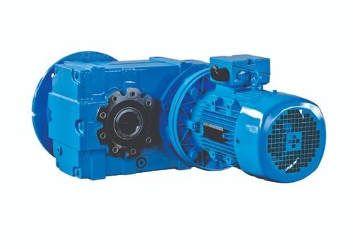 Blue Industrial Three Phase 10 Hp Siemens Geared Motor, 220V With High Efficiency