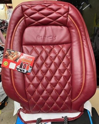 Long Life Anti Wrinkle And Comfortable Red Color Leather Seat Cover For Car