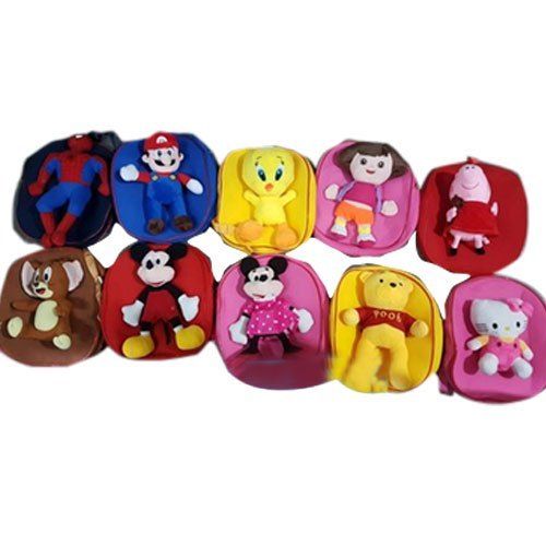 Comes In Various Colors Plain Toys Style Kids Bags With Zipper Closure Type And Anti Tear Fabric