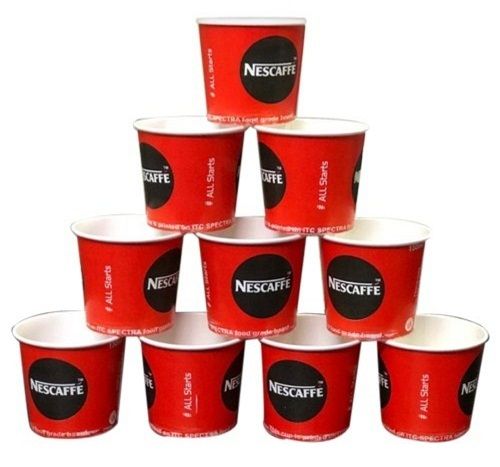 Red And Black Eco-Friendly Recyclable Round Printed Disposable Paper Cup