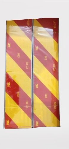 Shelf Adhesive Red And Yellow Color Reflective Radium Tape For Direction Sign Uses