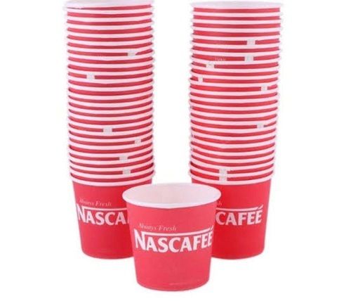 Red Eco-Friendly Biodegradable Printed Disposable Paper Cup For Coffee And Tea