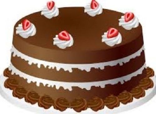 Sweet Delicious Round Shape Chocolate With Cherry Toping Birthday Cakes
