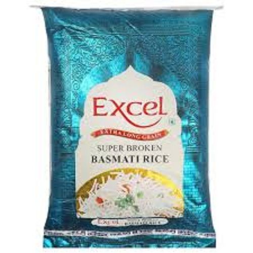 100% Pure And Organic Excel Super Broken White Basmati Rice For Cooking