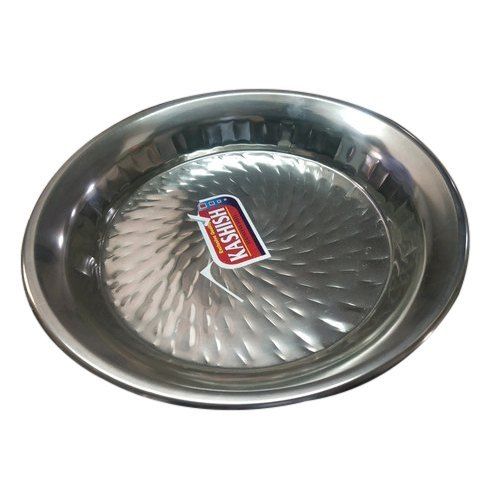 12 Inches Round Shape 202 Grade Stainless Steel Serving Plate