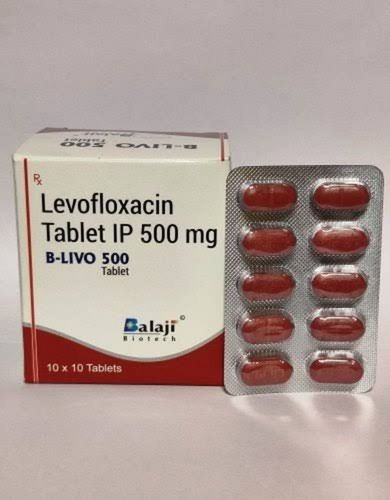 B-livo 500 Tablets (10x10 Tablets) For Treating Contaminations Of The Urinary Parcel Nose Throat Skin And Lungs