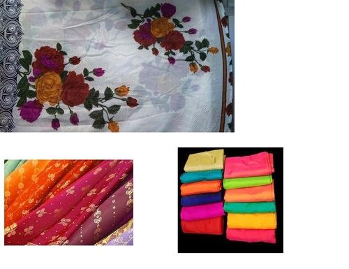 Fancy Printed Cotton Saree Fabric For Women